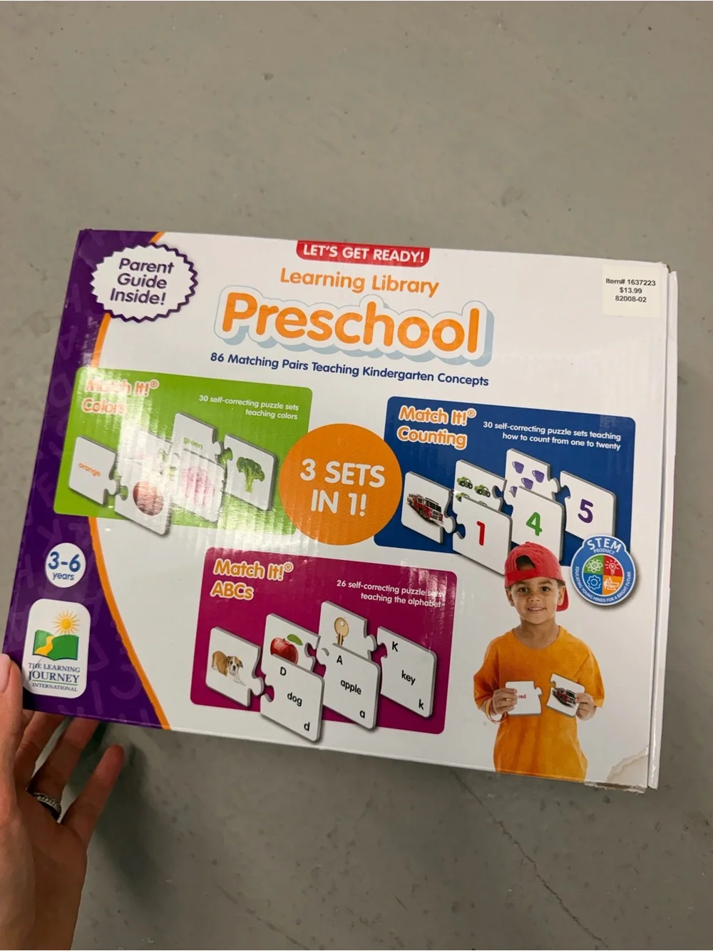 Preschool Learning Library - 3 Sets in 1 (Orange, Purple)